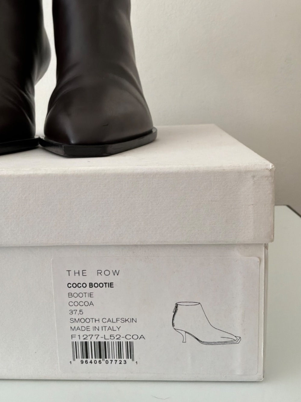 THE ROW Coco dark brown leather boots - Picture 12 of 15